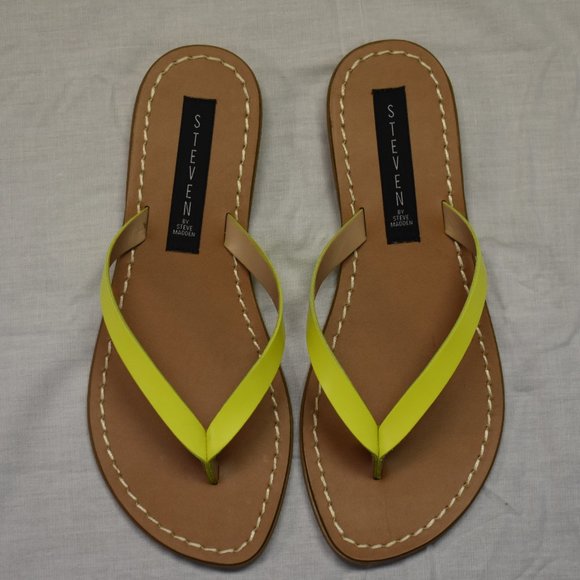 Steven By Steve Madden Shoes - NEW Steven Chey Yellow Neon Sandals Multiple Sizes